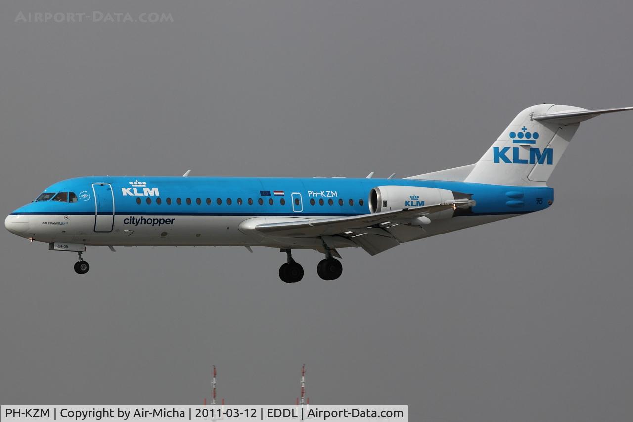 PH-KZM, 1995 Fokker 70 (F-28-0070) C/N 11561, KLM Cityhopper