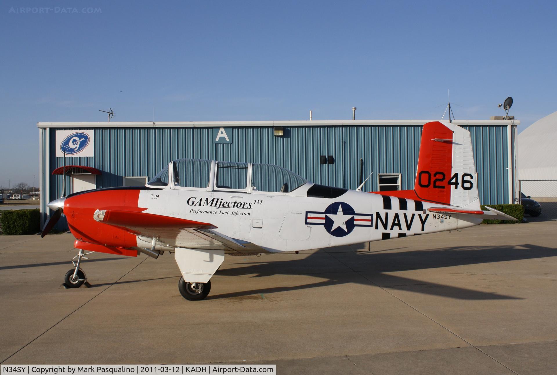 N34SY, 1956 Beech D-45 Mentor C/N BG-246, Beech T-34B