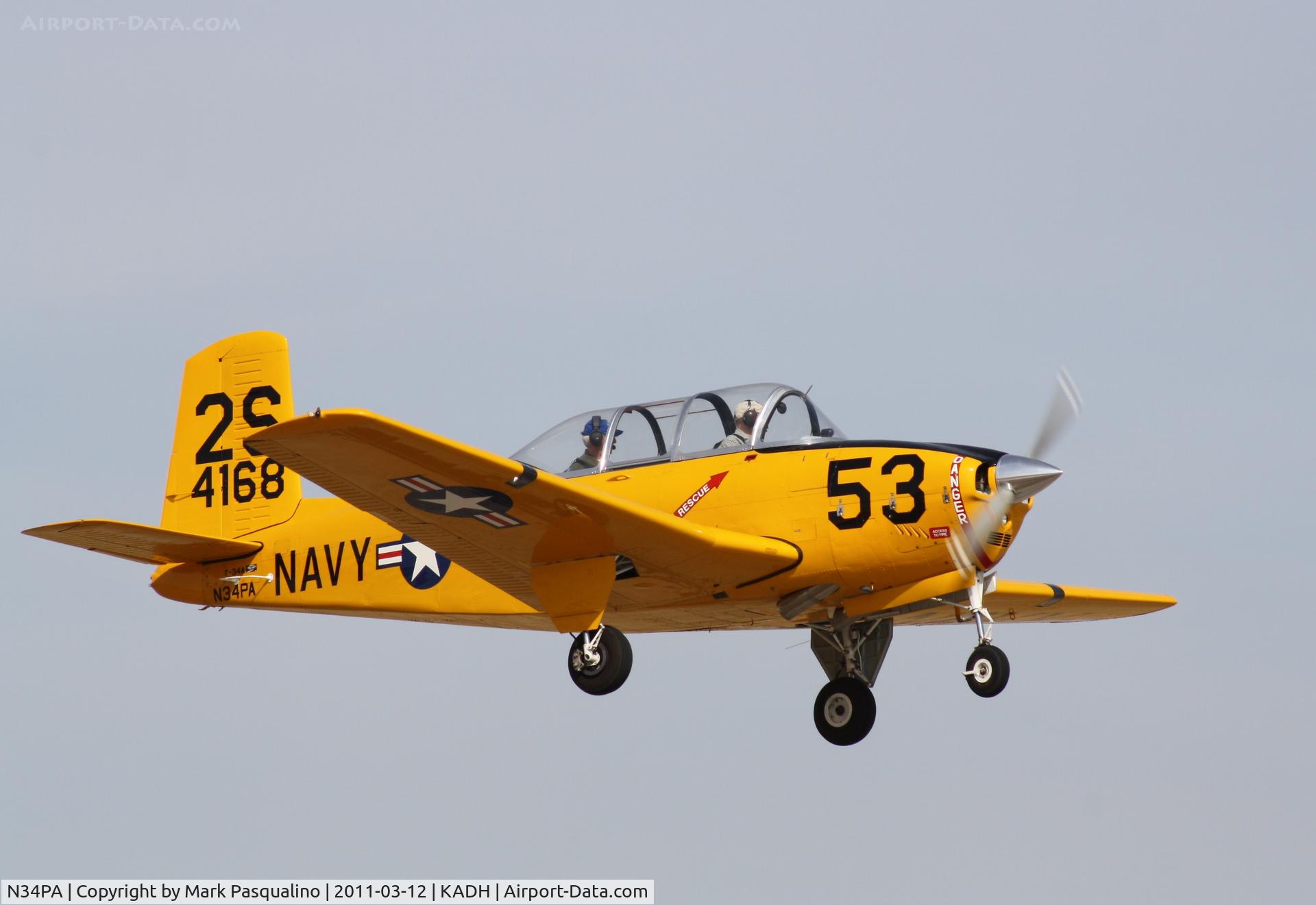 N34PA, 1955 Beech T-34A (A45) Mentor Mentor C/N G-268, Beech T-34A