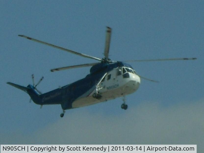 N905CH, 1973 Sikorsky S-61N C/N 61711, Fort Benjamin Harrison solar panel installation in Indianapolis