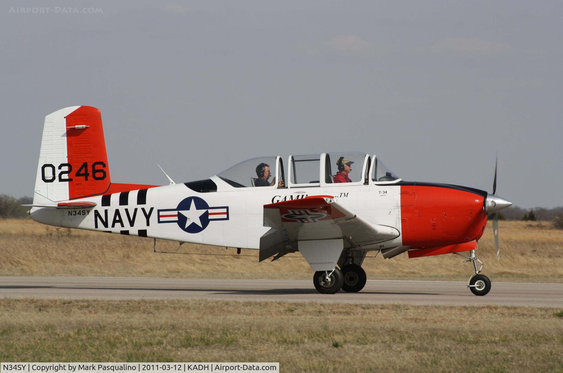 N34SY, 1956 Beech D-45 Mentor C/N BG-246, Beech T-34B