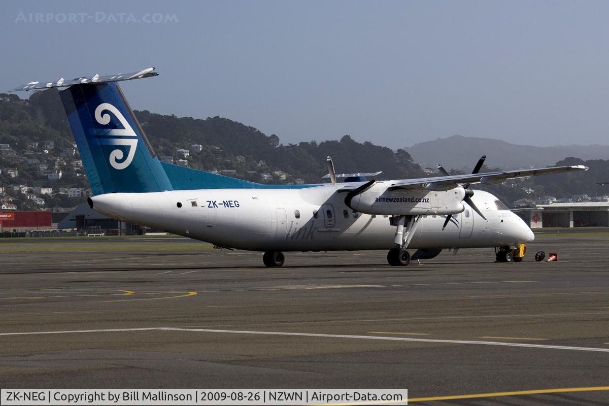 ZK-NEG, 2006 De Havilland Canada DHC-8-311 Dash 8 C/N 621, parked....out of the way