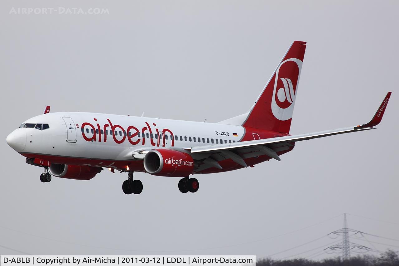 D-ABLB, 2008 Boeing 737-76J C/N 36115, Air Berlin