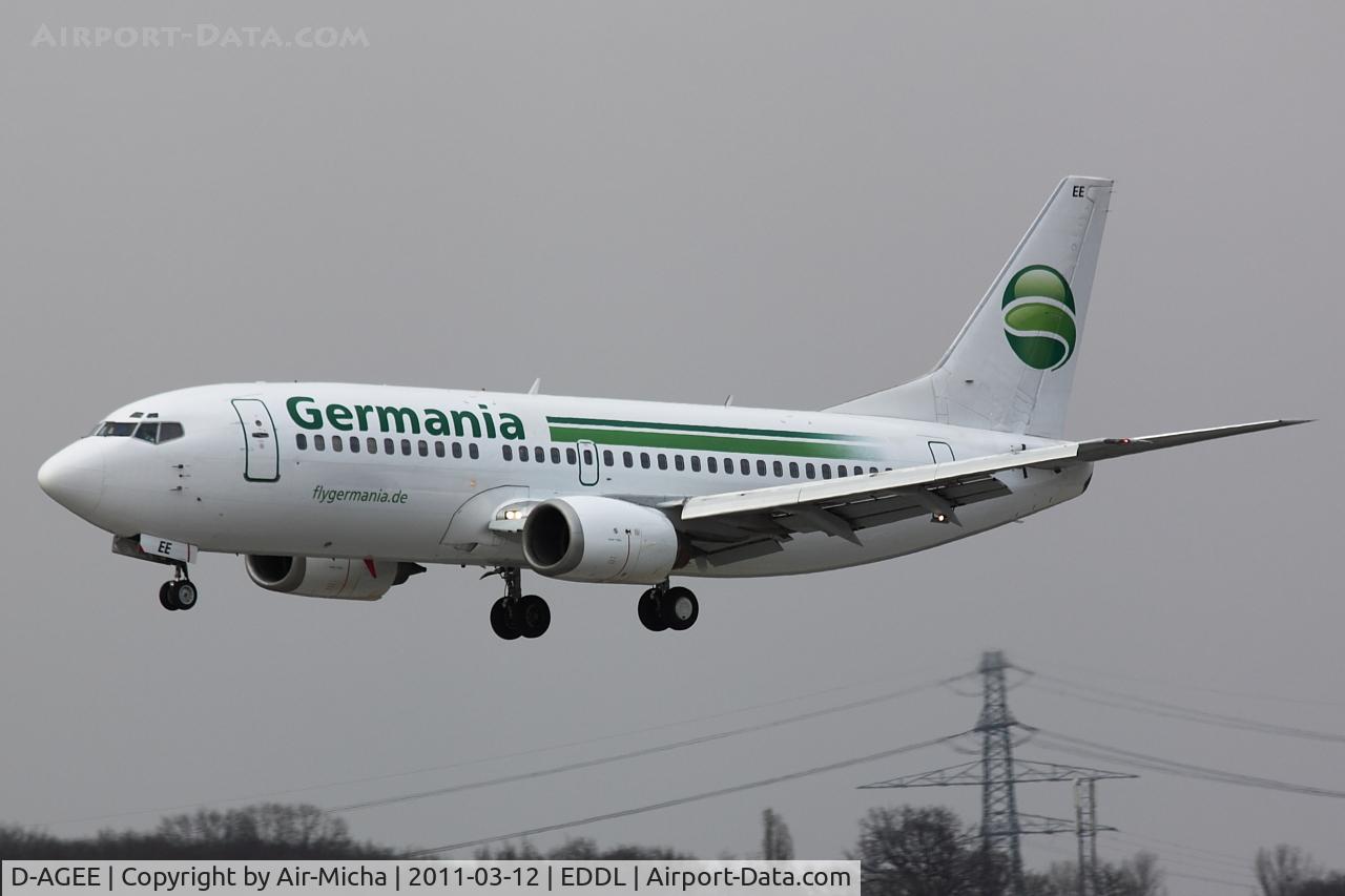 D-AGEE, 1988 Boeing 737-35B C/N 24238, Germania