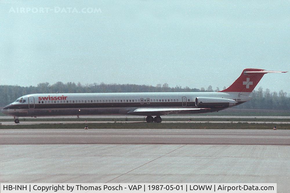 HB-INH, 1981 McDonnell Douglas MD-81 (DC-9-81) C/N 48007, Swissair
