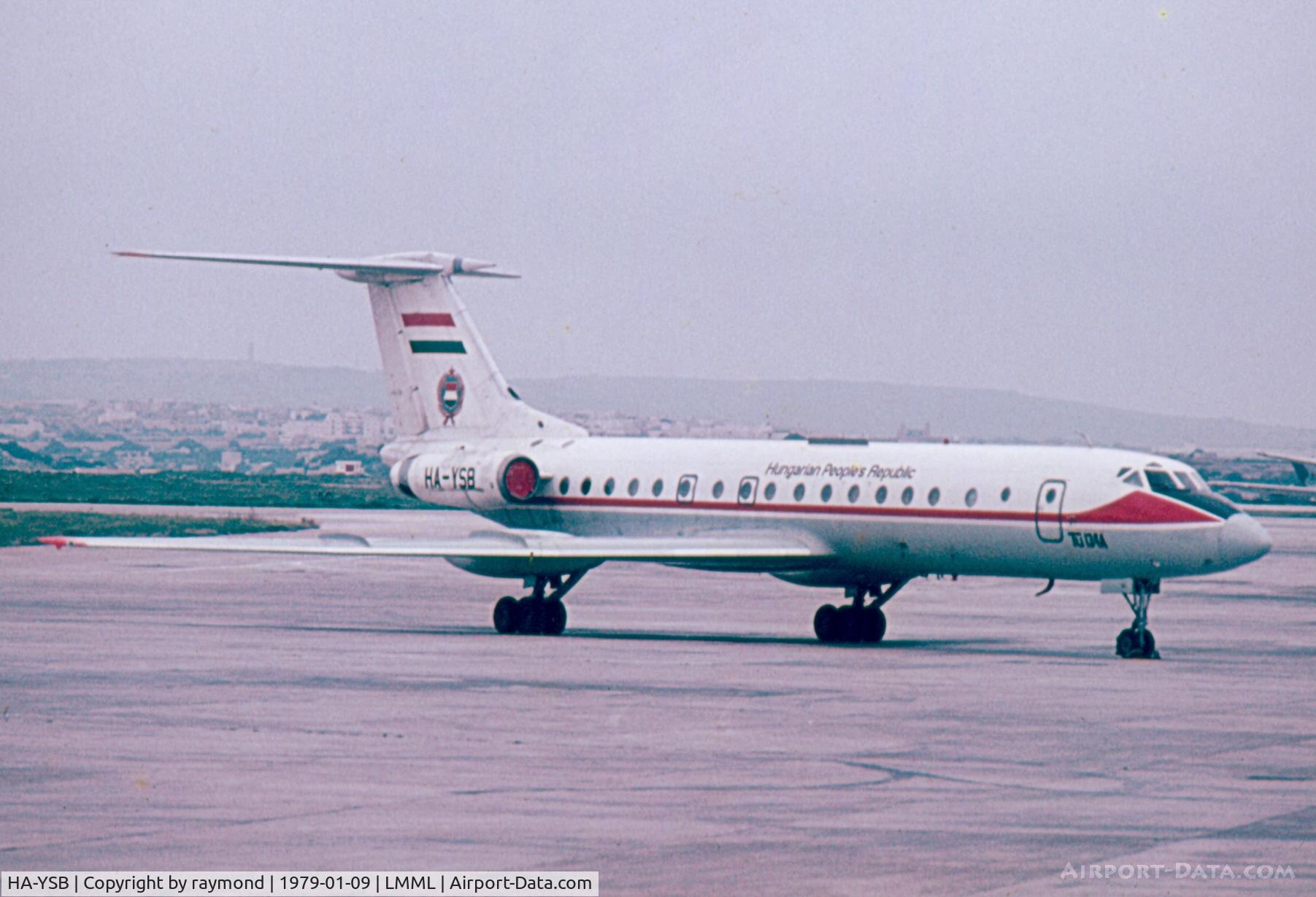 HA-YSB, 1974 Tupolev Tu-134A-3 C/N 17103, Tu134 HA-YSB Hungarian Republic