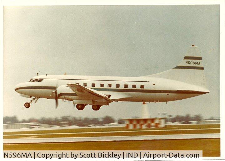 N596MA, 1949 Convair 240 C/N 148, Early to mid 70s. owned by Bowes Seal Fast. Chief pilot - Martin Bickley