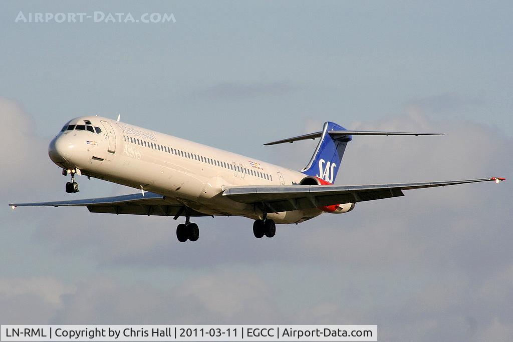 LN-RML, 1991 McDonnell Douglas MD-82 (DC-9-82) C/N 53002, Scandinavian Airlines
