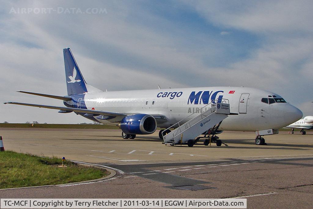 TC-MCF, 1989 Boeing 737-4K5 C/N 24126, Boeing 737-400, c/n: 24126 of MNG Cargo at Luton