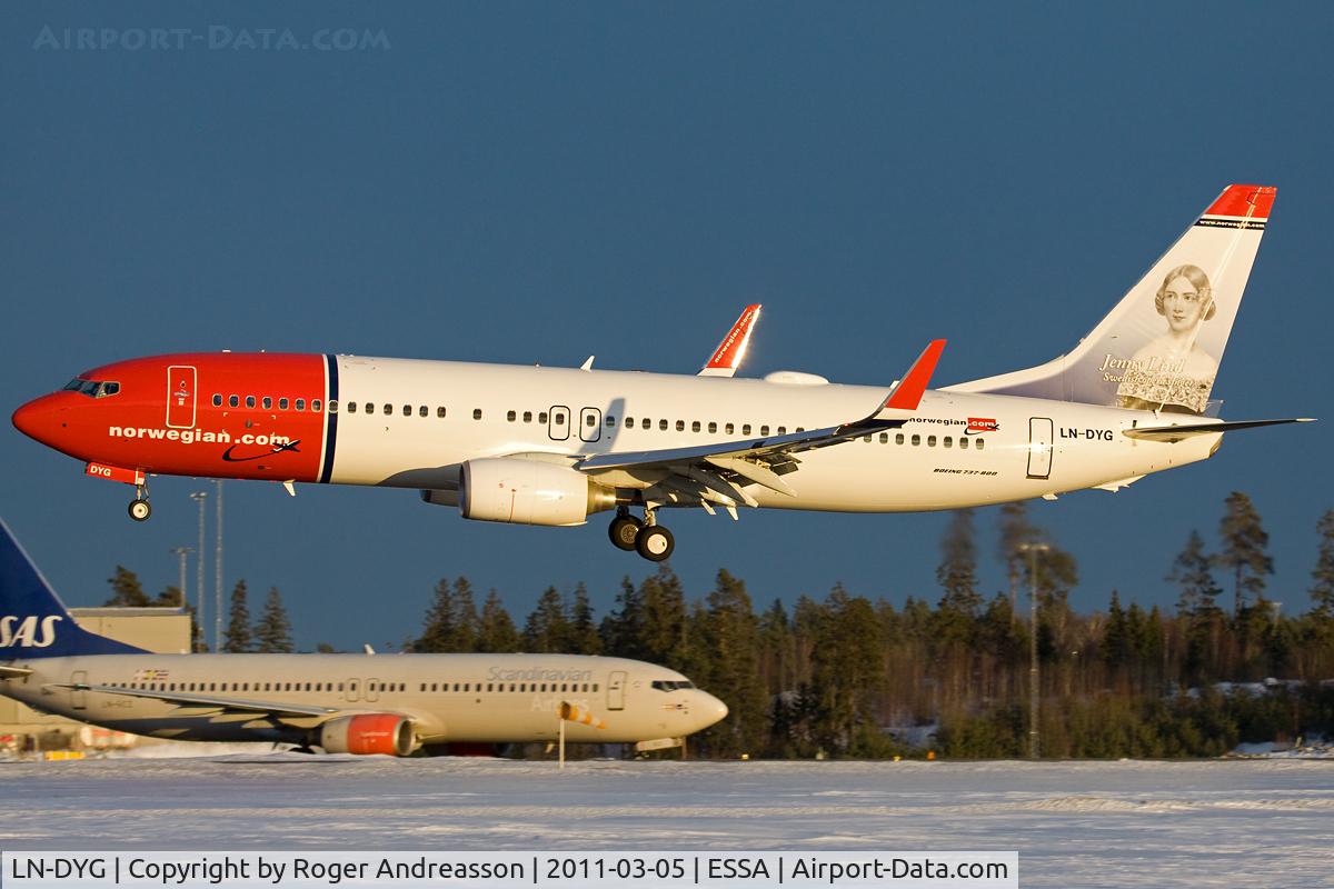 LN-DYG, 2010 Boeing 737-8JP C/N 39165, 