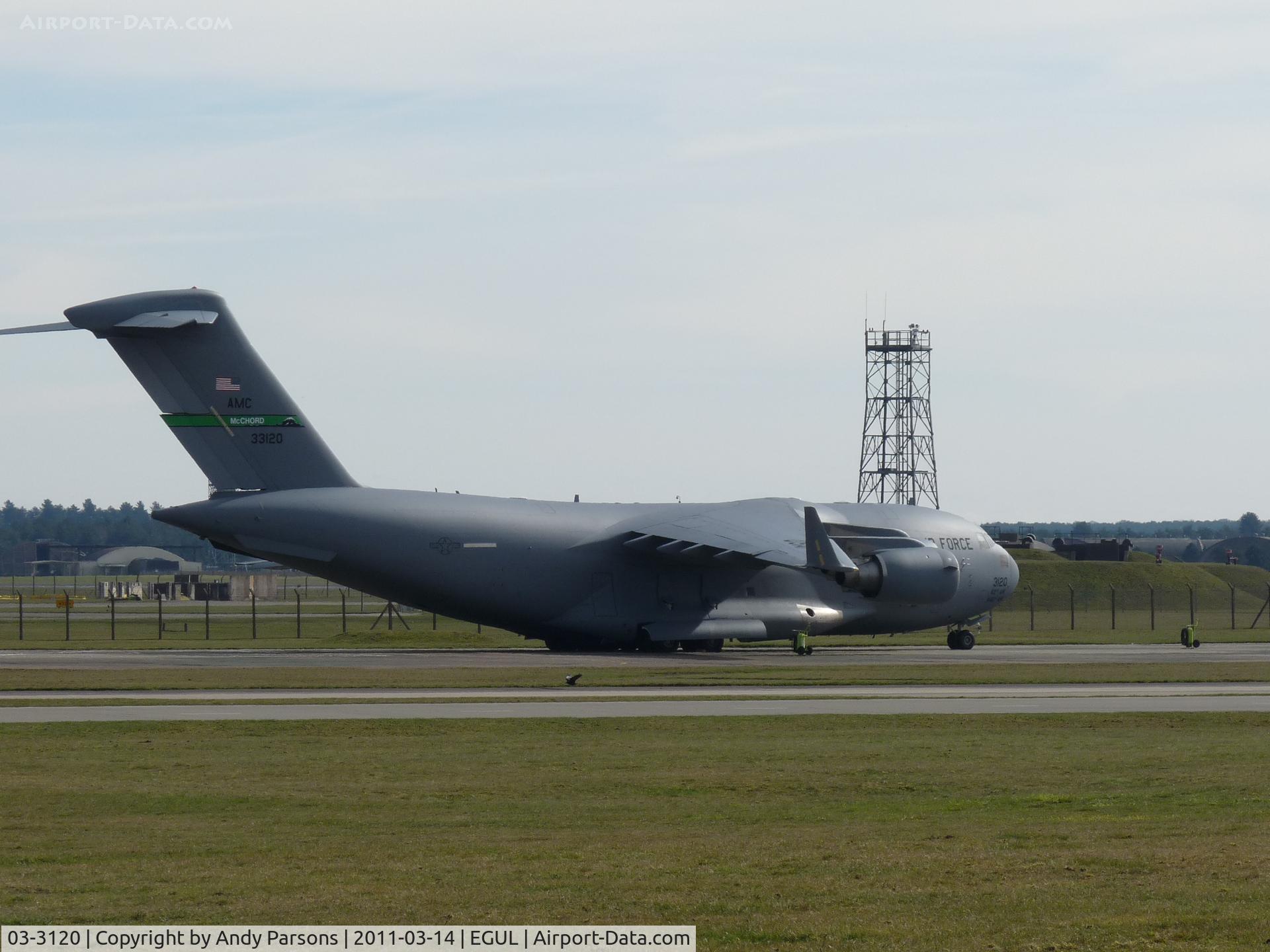 03-3120, 2003 Boeing C-17A Globemaster III C/N P-120, Visiting Lakenheath