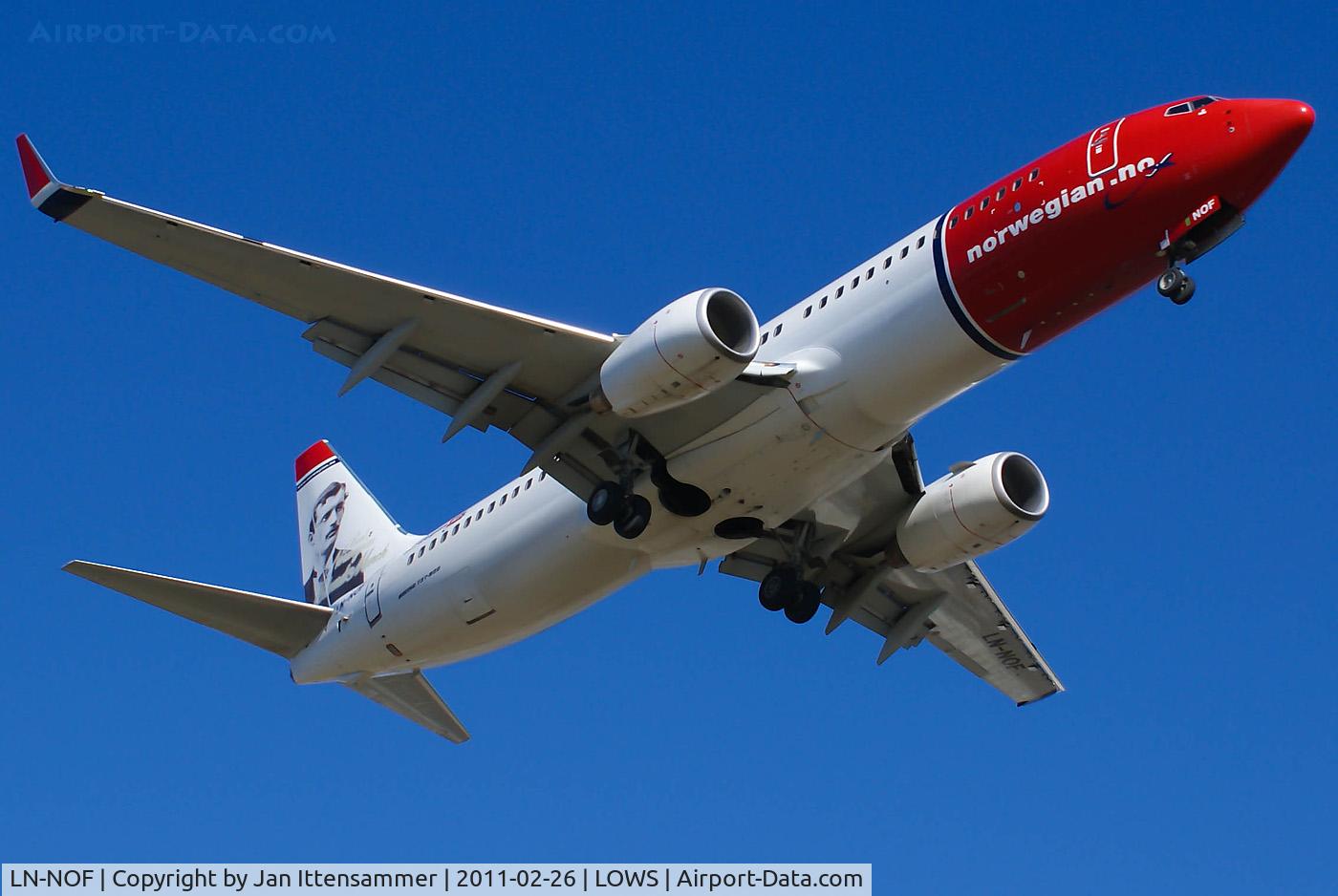 LN-NOF, 2008 Boeing 737-86N C/N 36809, Wintercharter @ LOWS