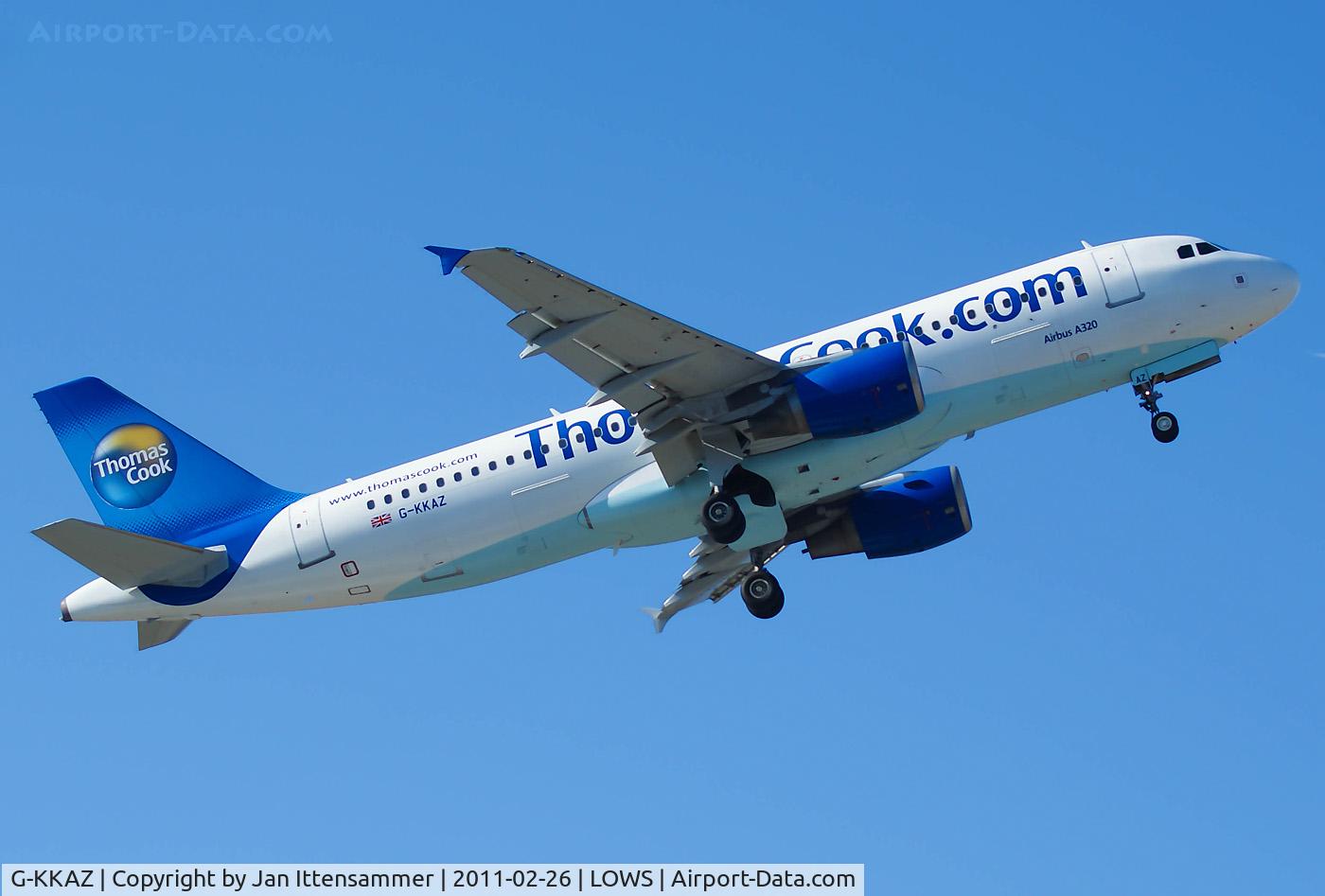 G-KKAZ, 2003 Airbus A320-214 C/N 2003, Wintercharter @ LOWS