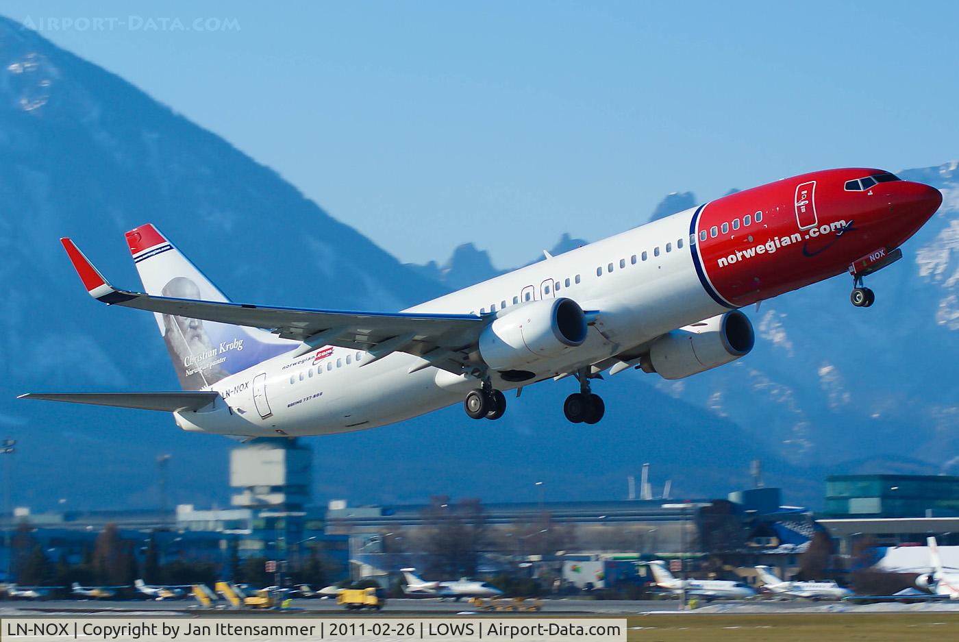 LN-NOX, 2010 Boeing 737-8JP C/N 37818, Wintercharter @ LOWS