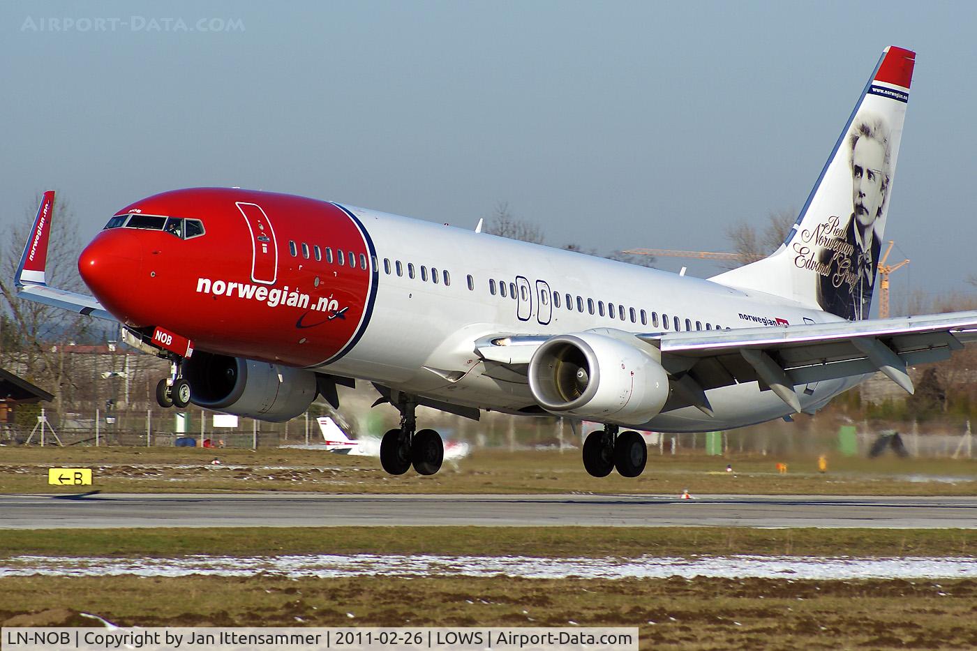 LN-NOB, 2008 Boeing 737-8FZ C/N 34954, Wintercharter @ LOWS