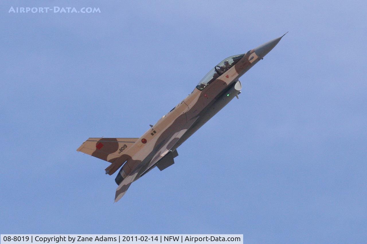 08-8019, 2008 Lockheed Martin F-16D Fighting Falcon C/N MS-3, Moroccan Air Force F-16 Block 52 Falcon - Test Flight over NASJRB Fort Worth