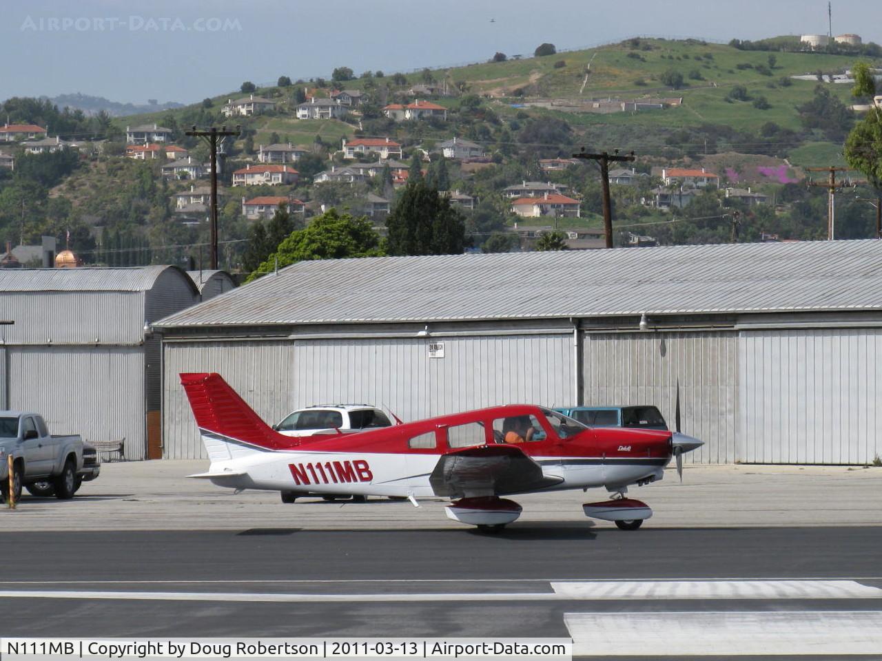 N111MB, 1981 Piper PA-28-236 Dakota C/N 28-8211003, 1981 Piper PA-28-236 DAKOTA, Lycoming O-540-J3A5D 235 Hp, taxi to 22