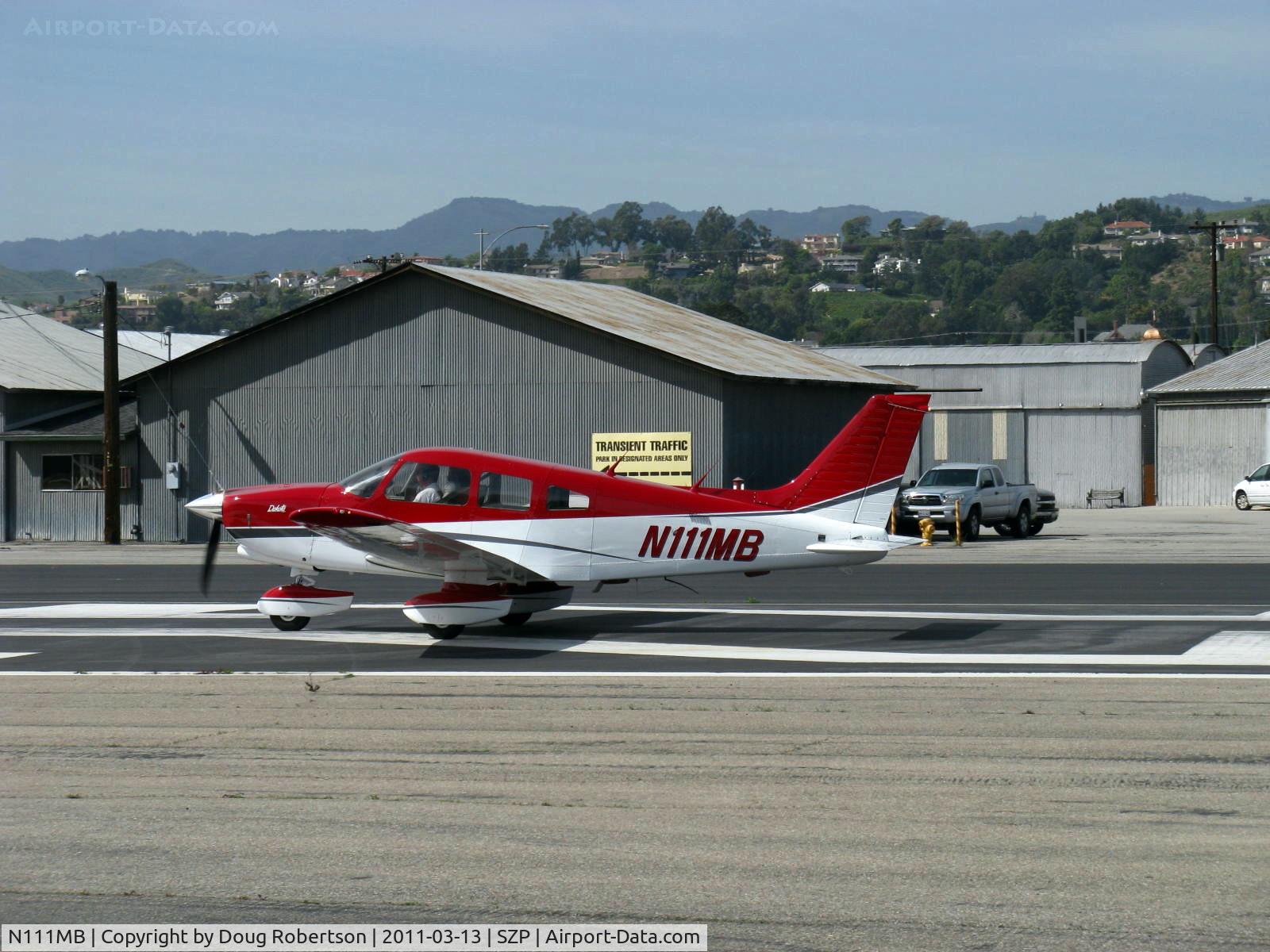 N111MB, 1981 Piper PA-28-236 Dakota C/N 28-8211003, 1981 Piper PA-28-236 DAKOTA, Lycoming O-540-J3A5D 235 Hp, takeoff roll Rwy 22
