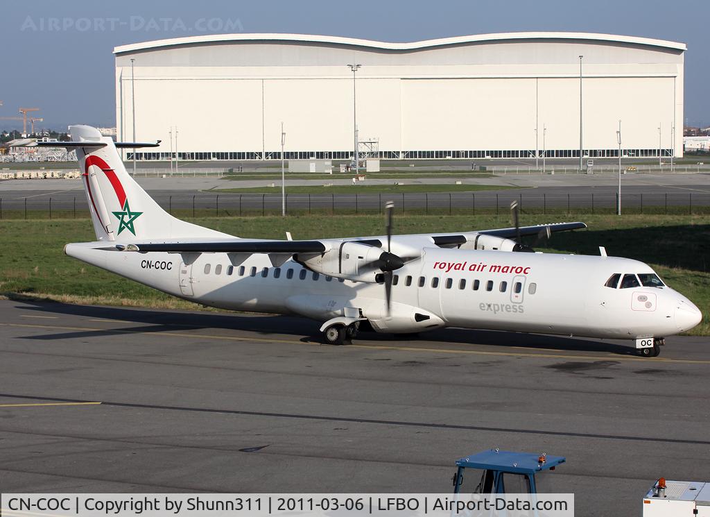 CN-COC, 1995 ATR 72-202 C/N 470, Making engines test after overhaul... French titles on right side...