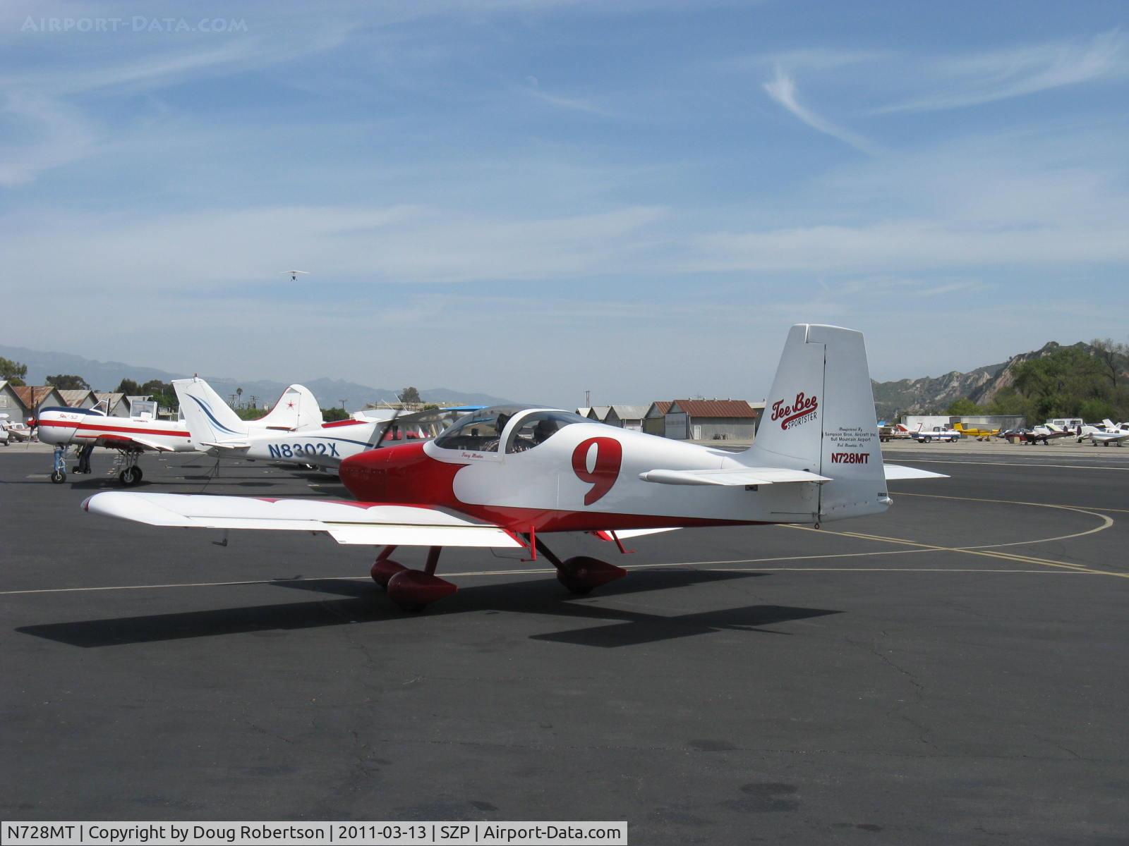 N728MT, 2006 Vans RV-9A C/N 90535, 2006 Sampson SAMPSON VAN's RV-9A, Lycoming O-320-D1A 160 Hp, taxi to transient parking after landing