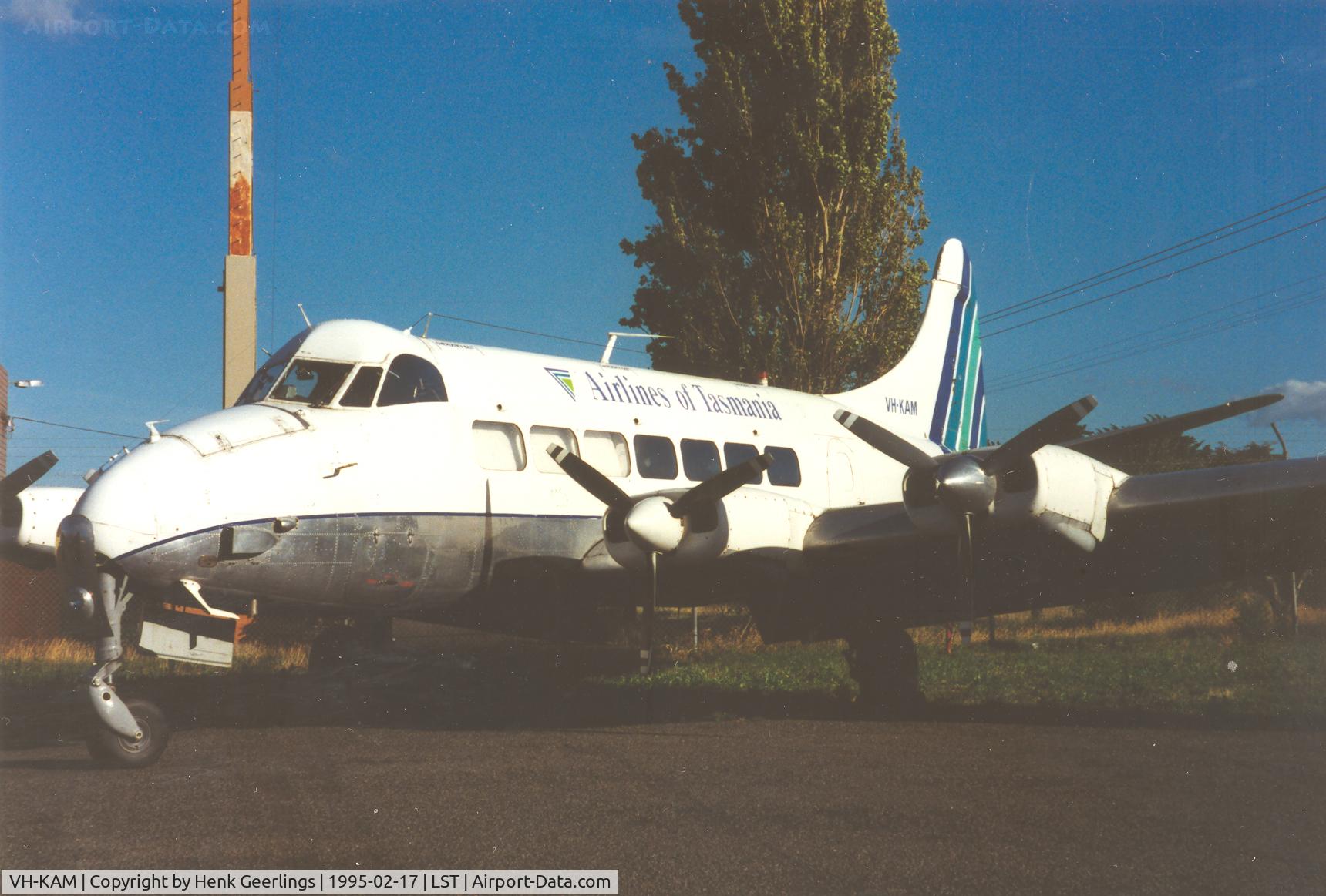 VH-KAM, 1957 De Havilland DH-114 Heron 2D C/N 14123, Airlines of Tasmania