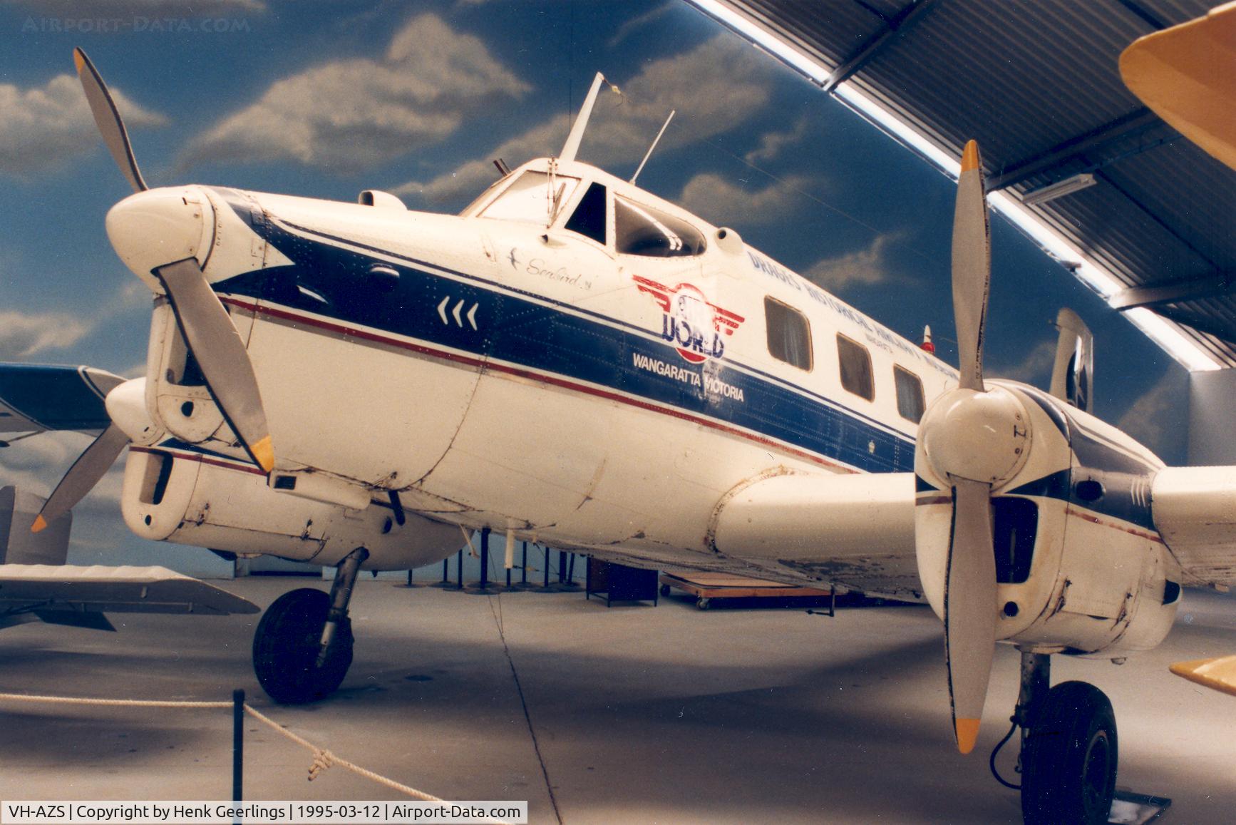 VH-AZS, 1955 De Havilland Australia DHA-3 Drover Mk2 C/N DHA5018, Air World Museum , Wangaratta ; now closed