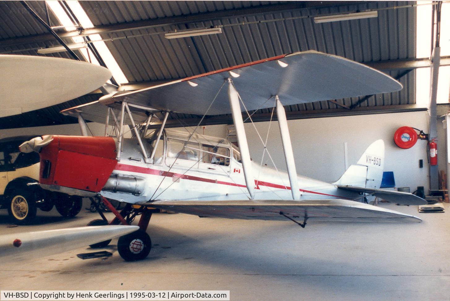 VH-BSD, 1942 De Havilland Australia DH-82A Tiger Moth C/N DHA1080, Air World Museum , Wangaratta ; now closed