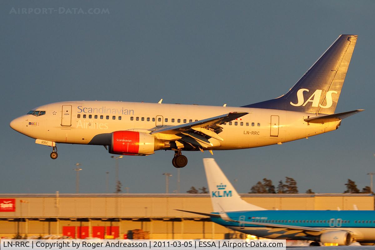 LN-RRC, 1999 Boeing 737-683 C/N 28300, SK162 UME-ARN