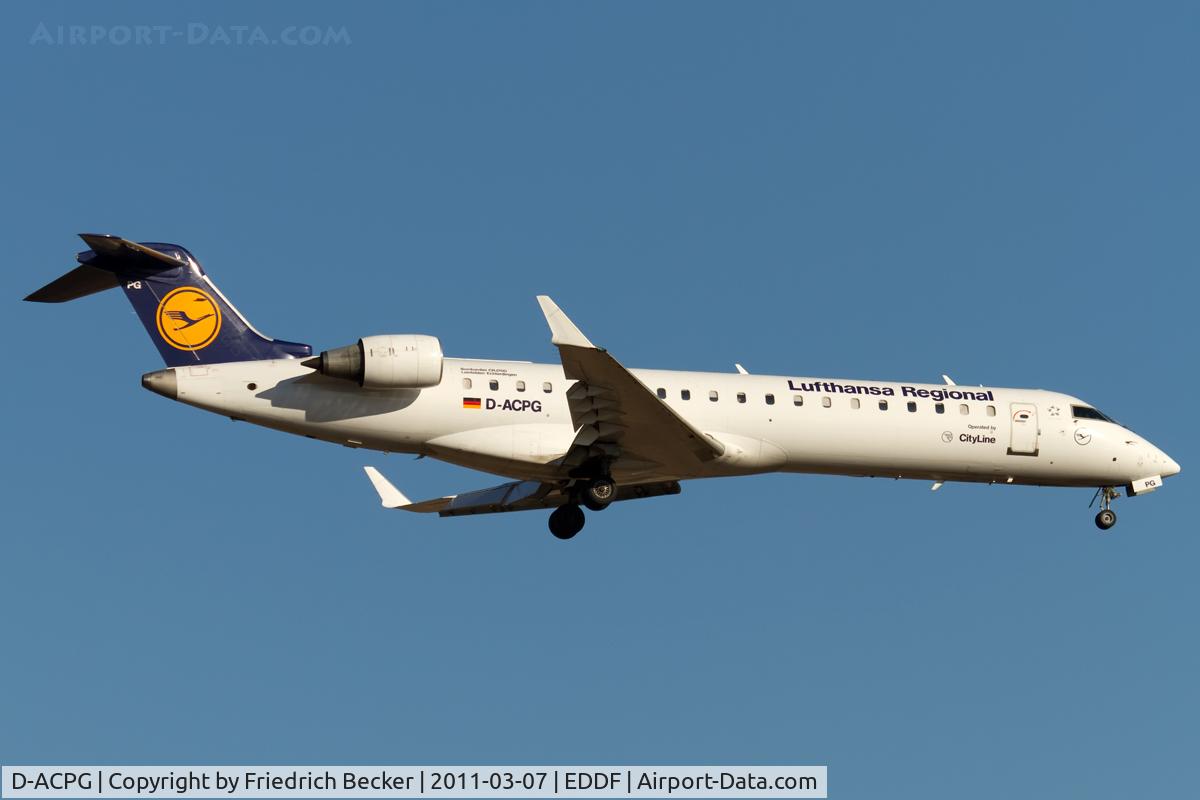 D-ACPG, 2002 Canadair CRJ-701ER (CL-600-2C10) Regional Jet C/N 10034, on final
