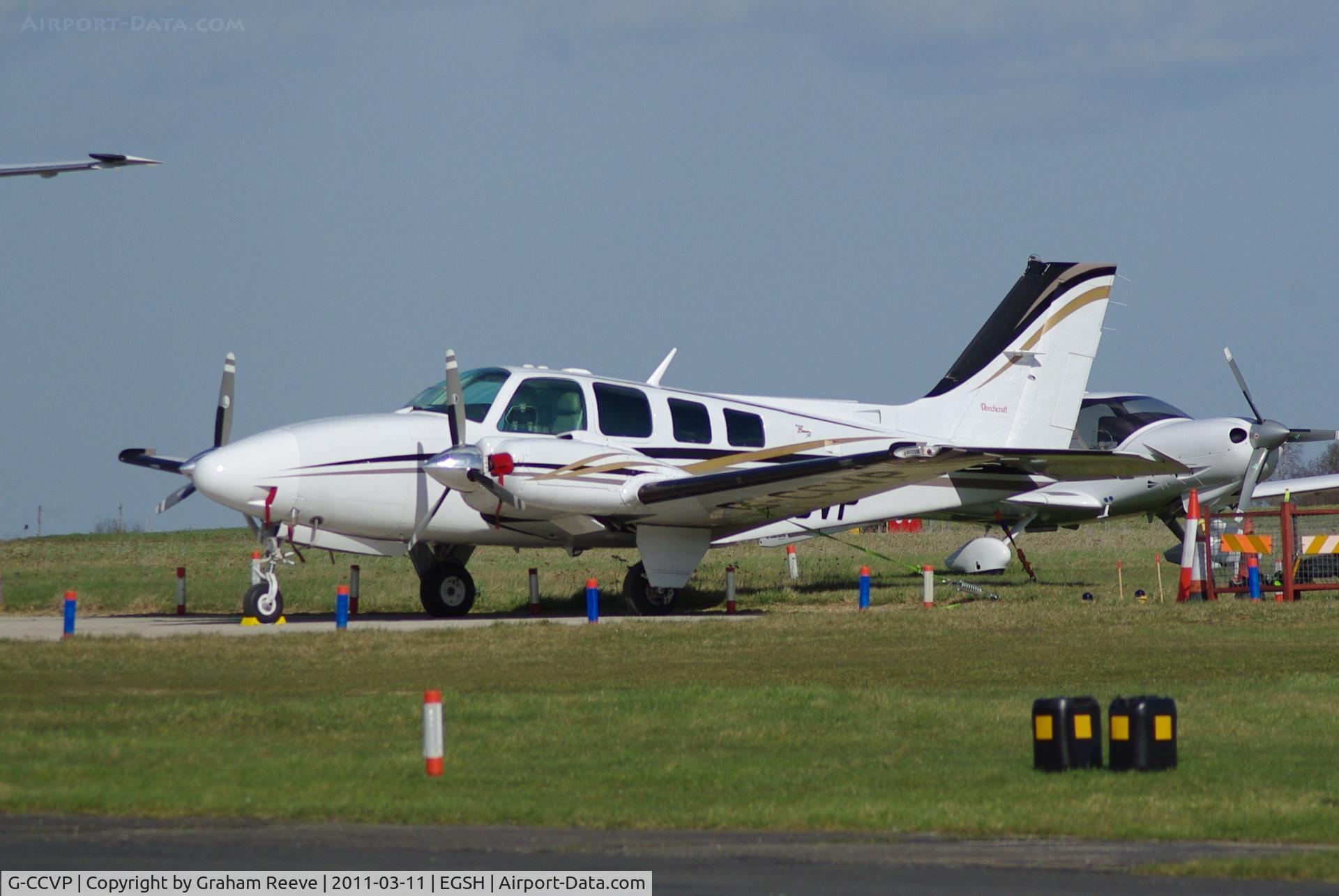 G-CCVP, 2000 Raytheon Aircraft Company 58 C/N TH-1948, Parked at Norwich.