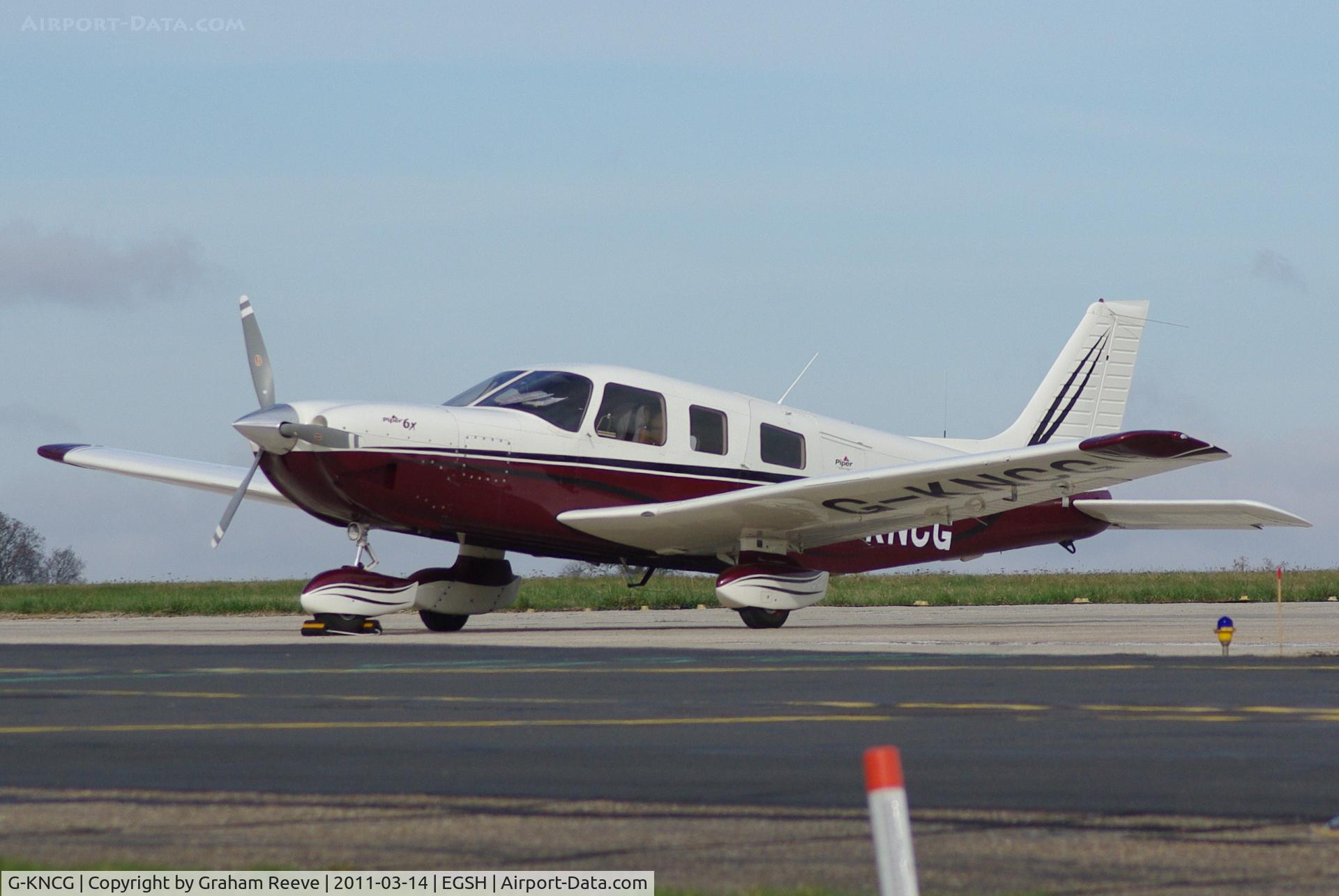 G-KNCG, 2004 Piper PA-32-301FT Saratoga C/N 3232017, Parked in the sun.