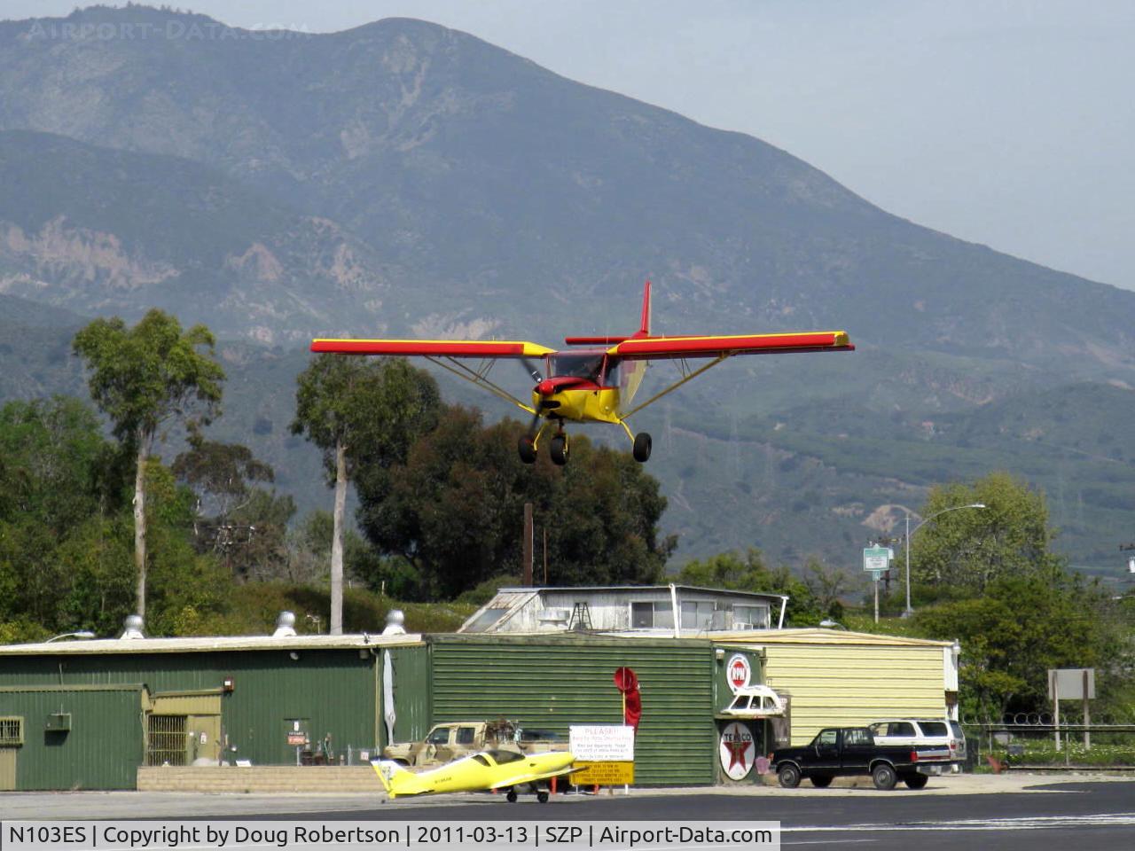 N103ES, 2005 Zenair CH-701SP C/N 7-9728, 2005 Vaillancourt ZENAIR STOL CH701-SP 'Sky Jeep', another on final Rwy 22