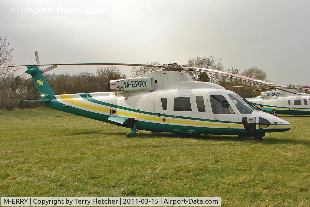 M-ERRY, 1989 Sikorsky S-76B C/N 760356, Visitor to Day 1 of the 2011 Cheltenham Horseracing Festival