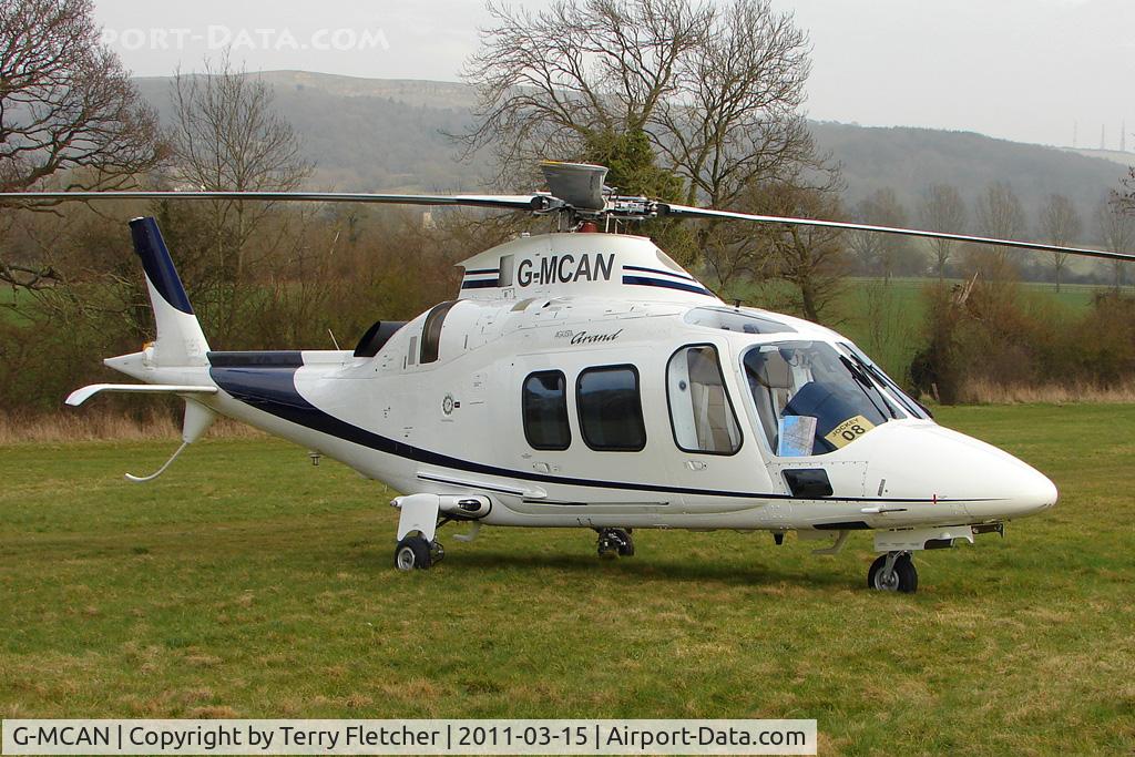 G-MCAN, 2006 Agusta A-109S Grand C/N 22021, Visitor to Day 1 of the 2011 Cheltenham Horseracing Festival