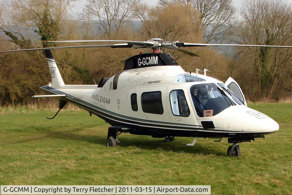 G-GCMM, 2002 Agusta A-109E Power Elite C/N 11158, Visitor to Day 1 of the 2011 Cheltenham Horseracing Festival
