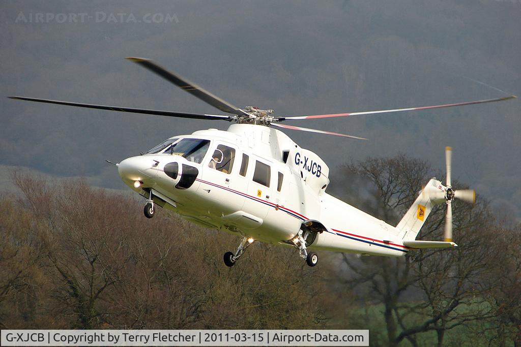 G-XJCB, 2006 Sikorsky S-76C C/N 760616, Visitor to Day 1 of the 2011 Cheltenham Horseracing Festival