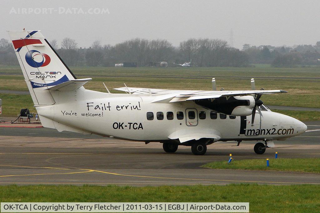 OK-TCA, 1990 Let L-410UVP-E Turbolet C/N 902431, Manx's 1990 Let L-410 UVP-E Turbolet, c/n: 902431 at Staverton