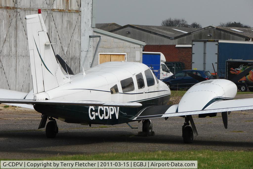 G-CDPV, 1980 Piper PA-34-200T Seneca II C/N 34-8070086, 1980 Piper PIPER PA-34-200T, c/n: 34-8070086 at Staverton