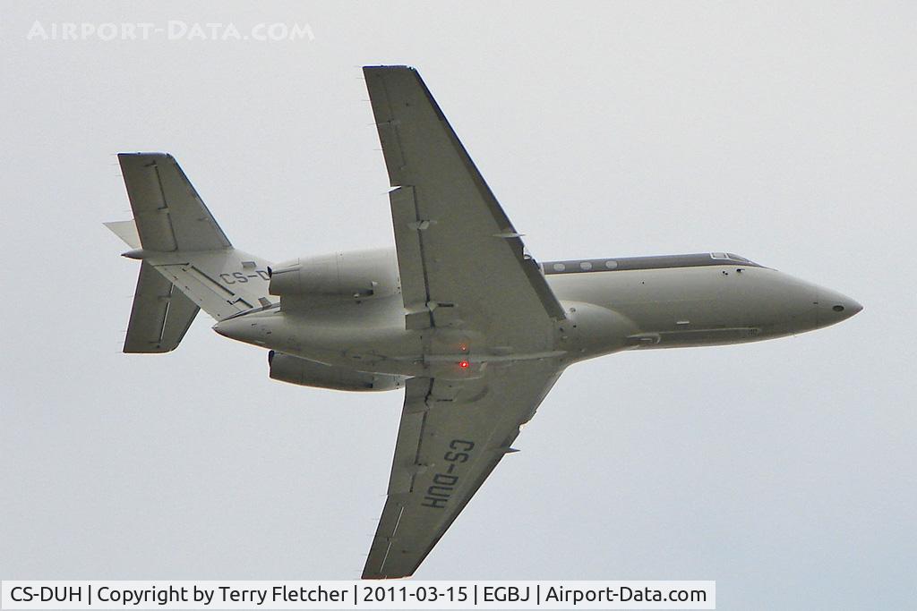 CS-DUH, 2009 Hawker Beechcraft 750 C/N HB-21, Netjets 2008 Raytheon Hawker 750, c/n: HB-21 at Staverton