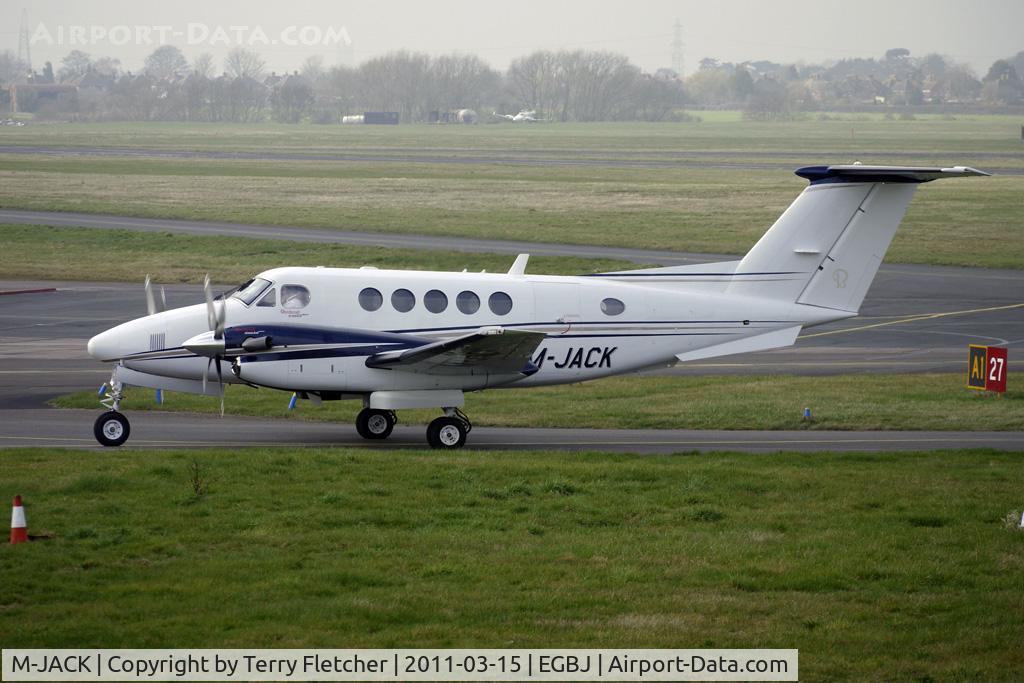 M-JACK, 2009 Hawker Beechcraft B200GT King Air C/N BY-94, Beech Aircraft B200GT, c/n: BY-94 at Staverton