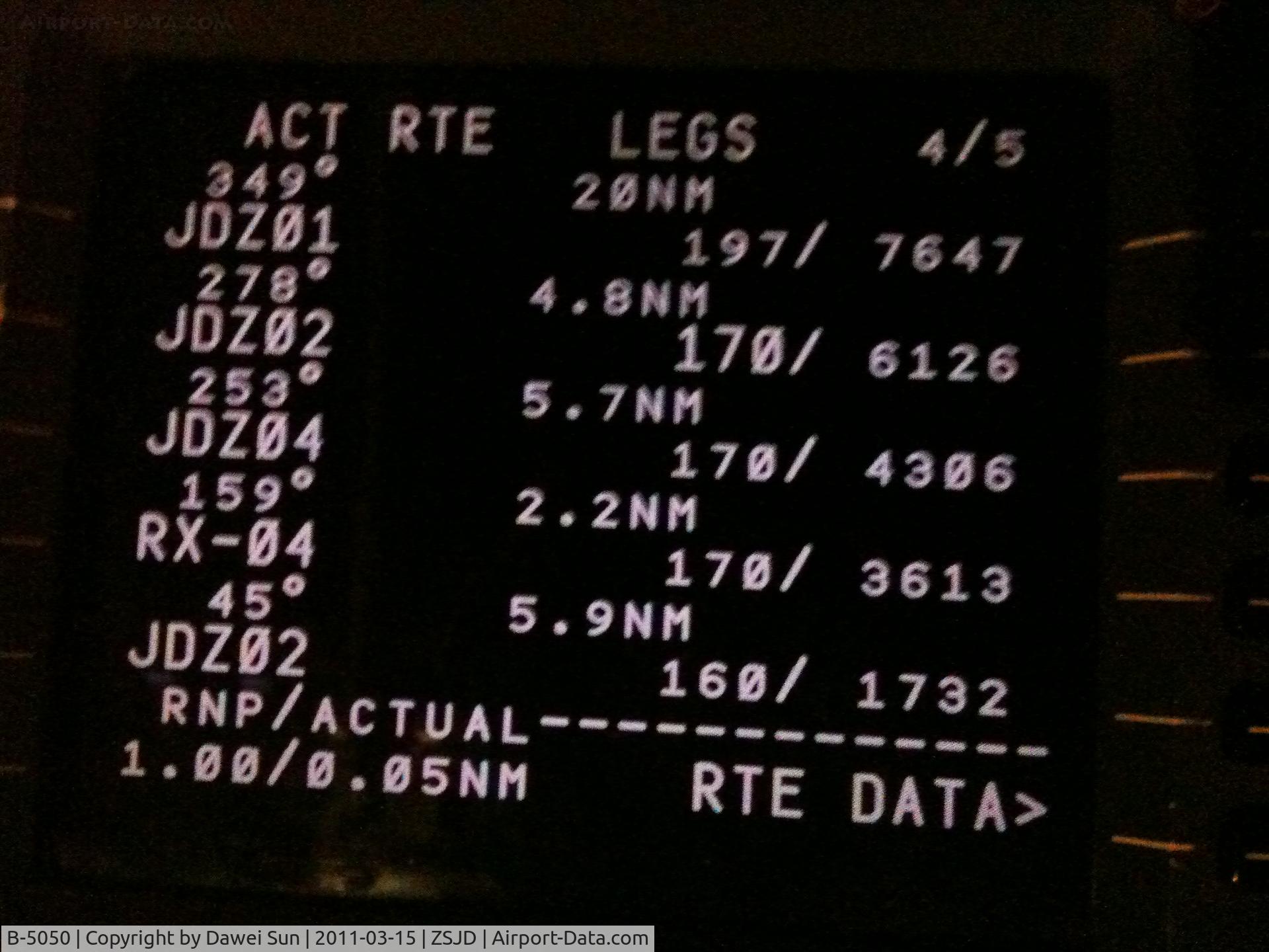B-5050, 2001 Boeing 737-86N C/N 28643, CDU