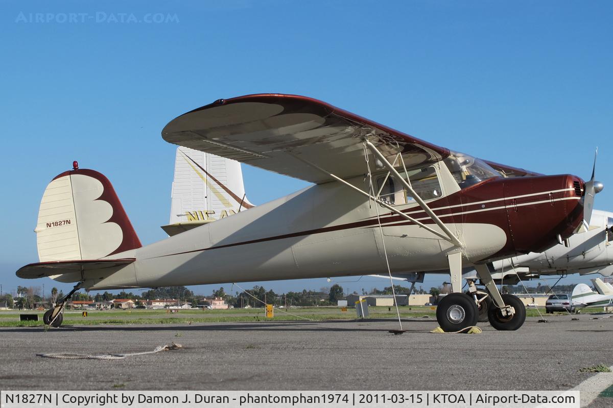 N1827N, 1946 Cessna 120 C/N 12071, Basking in the warm sun waiting for its next flight.