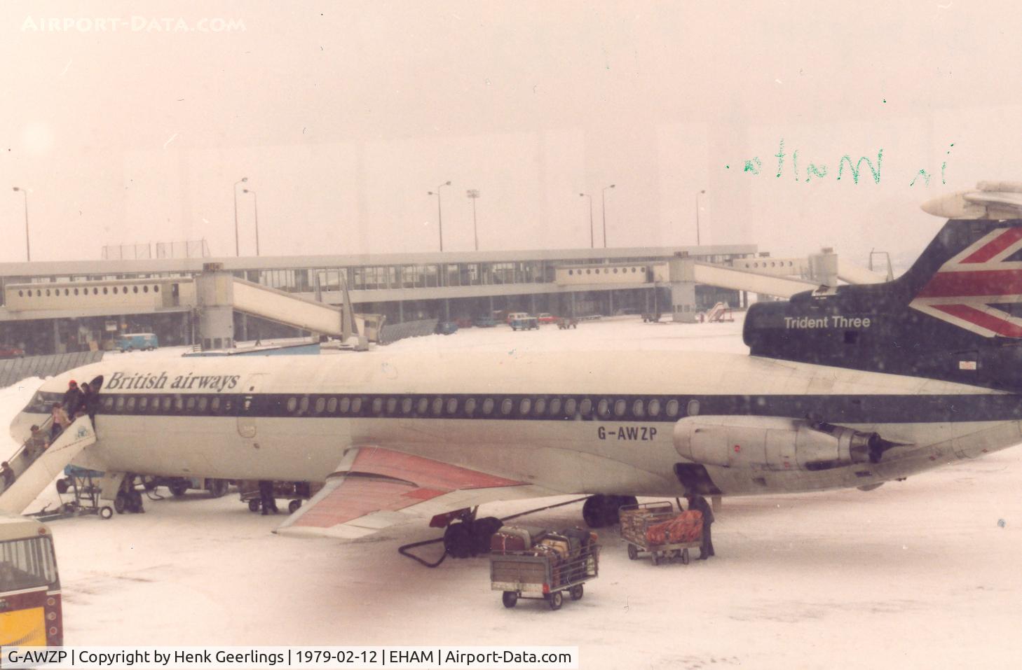 G-AWZP, 1971 Hawker Siddeley HS-121 Trident 3B-101 C/N 2317, British Airways Trident 3B