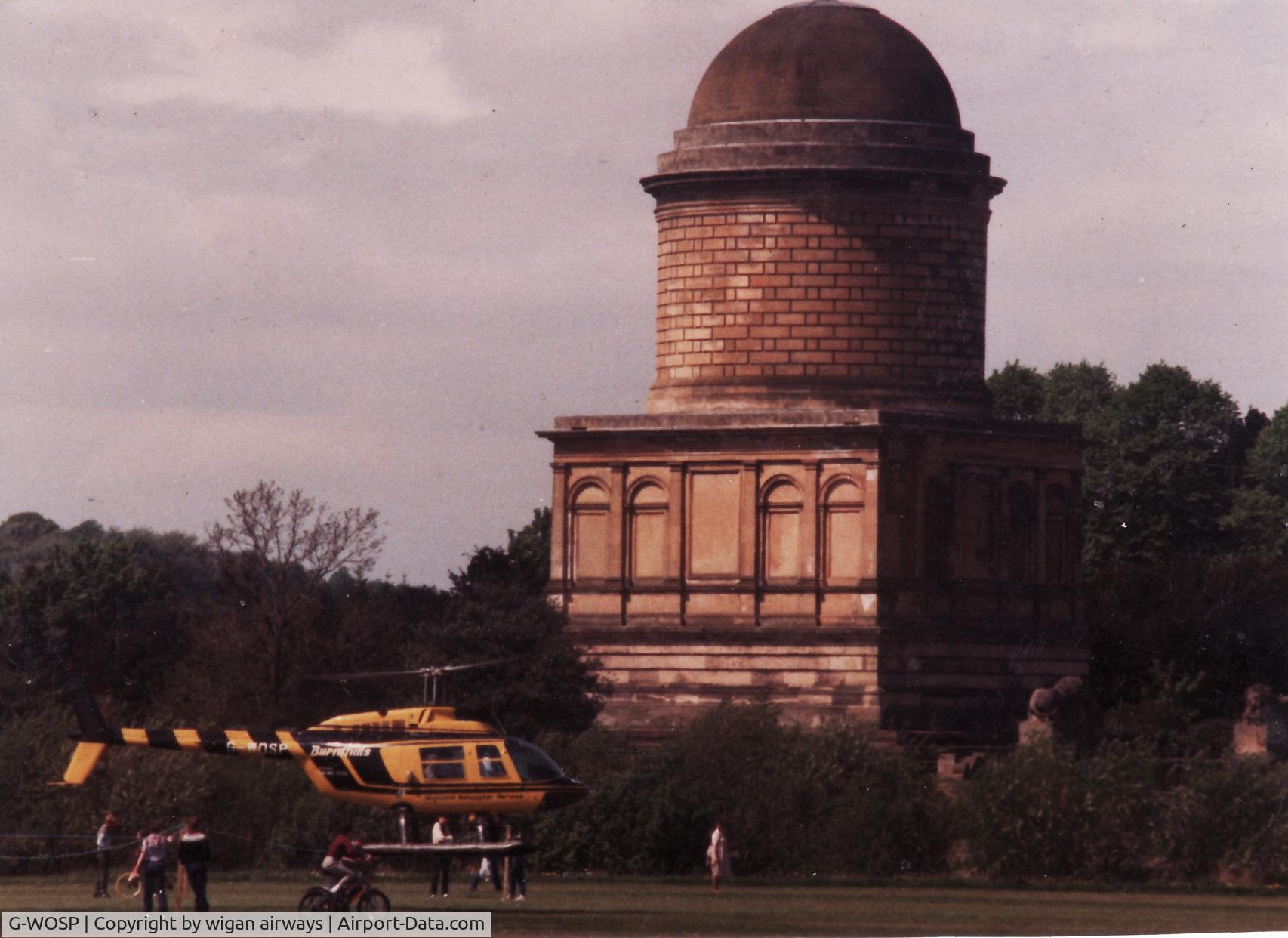 G-WOSP, 1978 Bell 206B JetRanger III C/N 2545, WOSP doing pleasure flights, Hamilton, Scotland