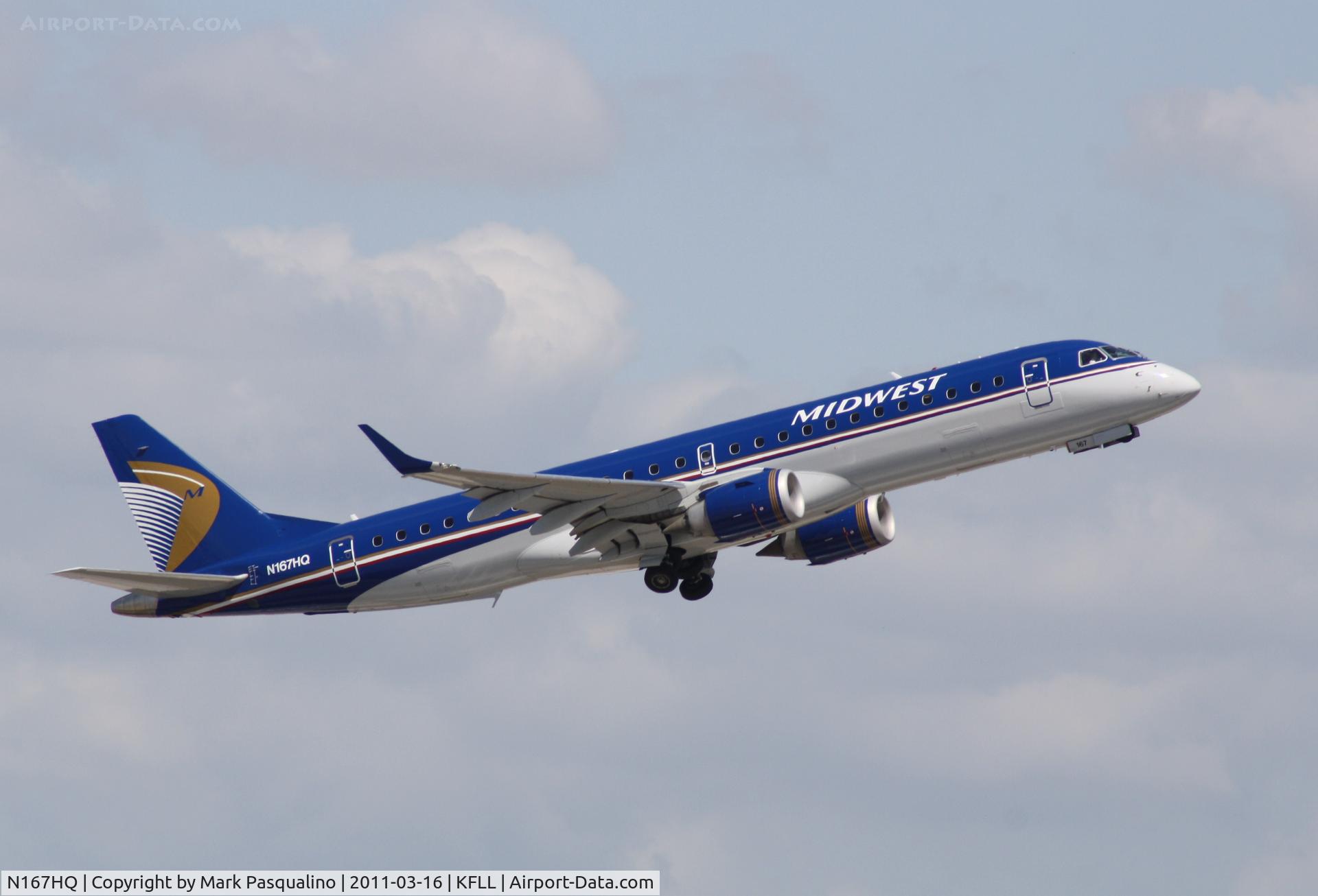 N167HQ, 2008 Embraer 190AR (ERJ-190-100IGW) C/N 19000173, ERJ 190-100 IGW