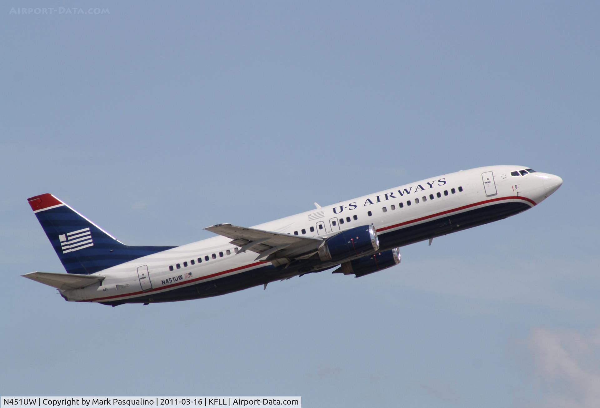 N451UW, 1990 Boeing 737-4B7 C/N 24934, Boeing 737-400