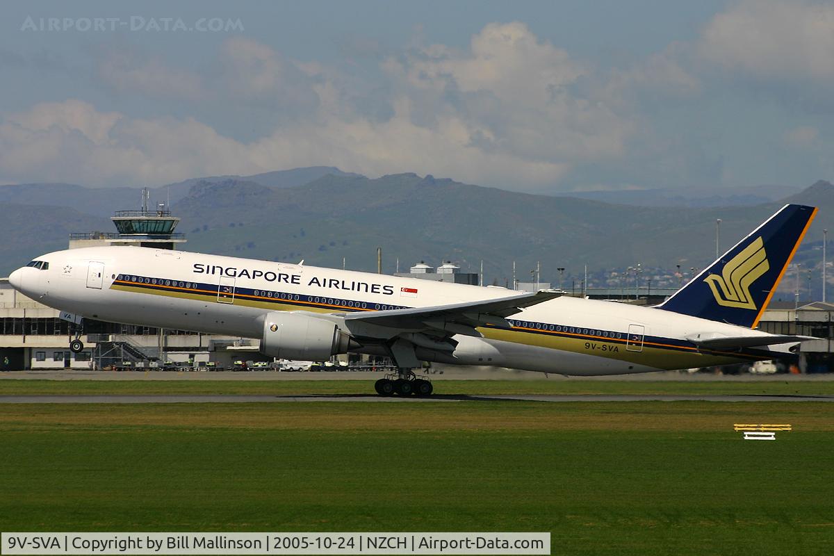 9V-SVA, 2001 Boeing 777-212/ER C/N 28524, away home to SIN as SQ298