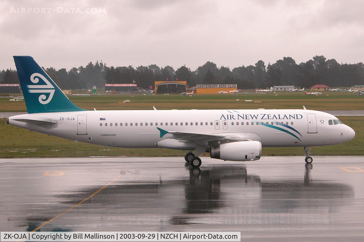 ZK-OJA, 2003 Airbus A320-232 C/N 2085, what a day to welcome the first A320 into CHC !