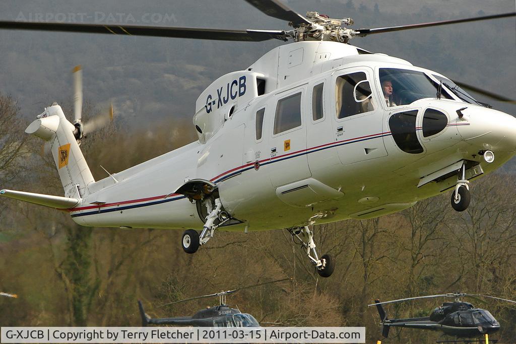 G-XJCB, 2006 Sikorsky S-76C C/N 760616, Visitor to Day 1 of the 2011 Cheltenham Horseracing Festival