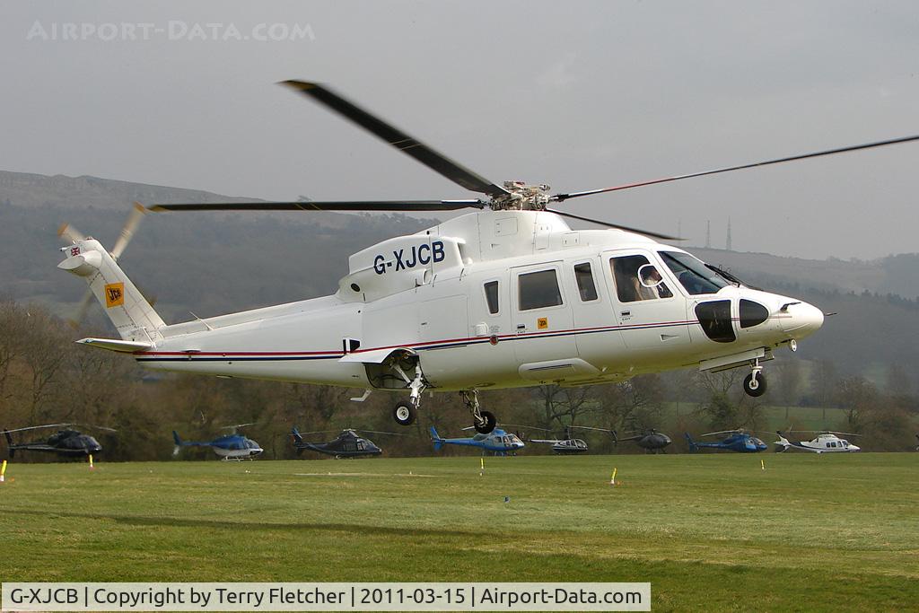 G-XJCB, 2006 Sikorsky S-76C C/N 760616, Visitor to Day 1 of the 2011 Cheltenham Horseracing Festival